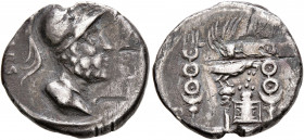 Rhine Legions. Anonymous, circa May/June-December 68. Denarius (Silver, 17 mm, 3.29 g, 6 h), uncertain mint in Gaul or in the Rhine Valley. 'SIGNA P R...