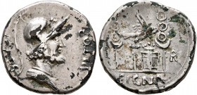 Rhine Legions. Anonymous, circa May/June-December 68. Denarius (Subaeratus, 18 mm, 2.69 g, 5 h), uncertain mint in Gaul or in the Rhine Valley. 'SIGNA...