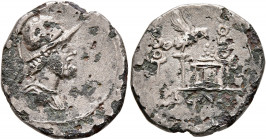 Rhine Legions. Anonymous, circa May/June-December 68. Denarius (Subaeratus, 19 mm, 3.08 g, 4 h), uncertain mint in Gaul or in the Rhine Valley. 'SIGNA...