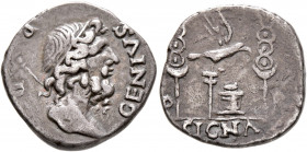 Rhine Legions. Anonymous, circa May/June-December 68. Denarius (Silver, 17 mm, 3.29 g, 2 h), uncertain mint in Gaul or in the Rhine Valley. 'G P R Gro...