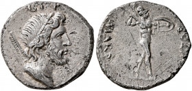 Rhine Legions. Anonymous, circa May/June-December 68. Denarius (Silver, 17 mm, 3.47 g, 6 h), uncertain mint in Gaul or in the Rhine Valley. 'G P R Gro...