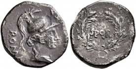 Rhine Legions. Anonymous, circa May/June-December 68. Denarius (Silver, 17 mm, 3.68 g, 7 h), uncertain mint in Gaul or in the Rhine Valley. 'Virtus-Ro...