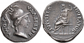 Rhine Legions. Anonymous, circa May/June-December 68. Denarius (Silver, 19 mm, 3.57 g, 5 h), uncertain mint in Gaul or in the Rhine Valley. 'Virtus-Ro...
