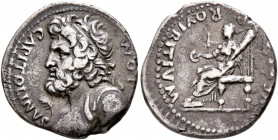 Forces of Vitellius in Gaul and in the Rhine Valley. Anonymous. Denarius (Silver, 18 mm, 3.36 g, 8 h), Lugdunum. 'Jupiter-Vesta Group', 2 January-19 A...