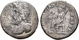 Forces of Vitellius in Gaul and in the Rhine Valley. Anonymous, 2 January-19 April 69. Denarius (Silver, 18 mm, 3.26 g, 7 h), Lugdunum. 'Jupiter-Vesta...