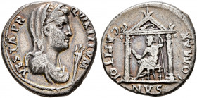 Forces of Vitellius in Gaul and in the Rhine Valley. Anonymous, 2 January-19 April 69. Denarius (Silver, 18 mm, 3.35 g, 4 h), Lugdunum. 'Jupiter-Vesta...