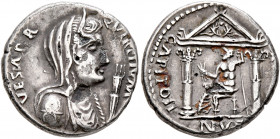 Forces of Vitellius in Gaul and in the Rhine Valley. Anonymous, 2 January-19 April 69. Denarius (Subaeratus, 17 mm, 2.77 g, 7 h), uncertain mint in th...