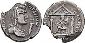 Forces of Vitellius in Gaul and in the Rhine Valley. Anonymous, 2 January-19 April 69. Denarius (Subaeratus, 17 mm, 2.27 g, 5 h), uncertain mint in th...