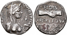 Forces of Vitellius in Gaul and in the Rhine Valley. Anonymous, 2 January-19 April 69. Denarius (Subaeratus, 16 mm, 3.23 g, 6 h), uncertain mint in Ga...