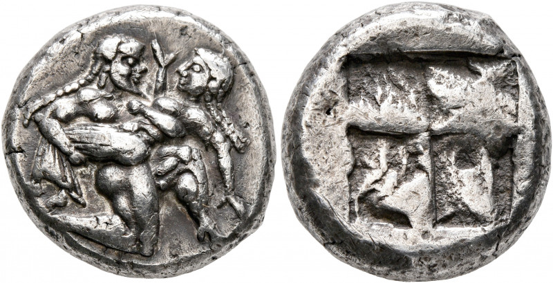ISLANDS OFF THRACE, Thasos. Circa 525-500 BC. Stater (Silver, 19 mm, 10.07 g). N...