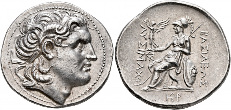 KINGS OF THRACE. Lysimachos, 305-281 BC. Tetradrachm (Silver, 33 mm, 17.20 g, 1 ...