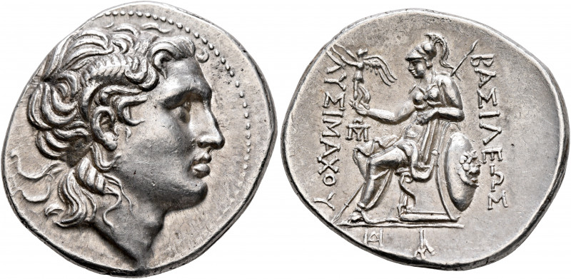KINGS OF THRACE. Lysimachos, 305-281 BC. Tetradrachm (Silver, 31 mm, 17.15 g, 7 ...