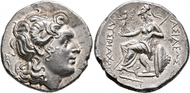 KINGS OF THRACE. Lysimachos, 305-281 BC. Tetradrachm (Silver, 27 mm, 17.00 g, 1 ...