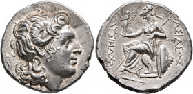 KINGS OF THRACE. Lysimachos, 305-281 BC. Tetradrachm (Silver, 27 mm, 17.00 g, 1 h), Herakleia Pontike, circa 288/7-282/1. Diademed head of Alexander t...