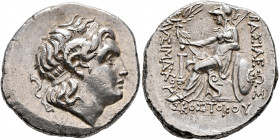 KINGS OF THRACE. Lysimachos, 305-281 BC. Tetradrachm (Silver, 30 mm, 17.18 g, 9 h), struck under Skostokos. Uncertain mint in inland Thrace, circa 285...