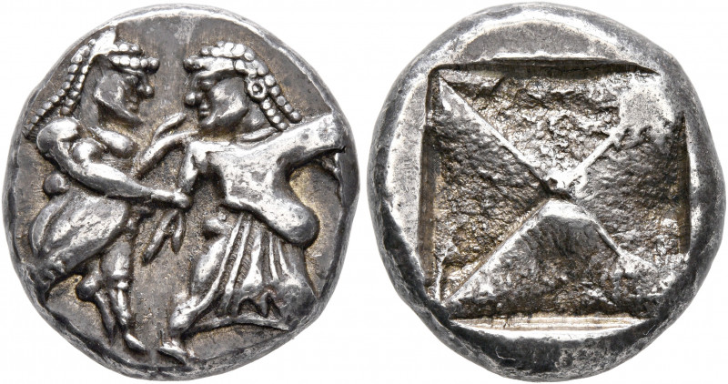 THRACO-MACEDONIAN REGION. Berge (?). Circa 525-480 BC. Stater (Silver, 20 mm, 9....