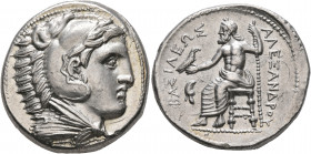 KINGS OF MACEDON. Alexander III ‘the Great’, 336-323 BC. Tetradrachm (Silver, 27 mm, 17.20 g, 2 h), Amphipolis, struck under Antipater, circa 322-320....