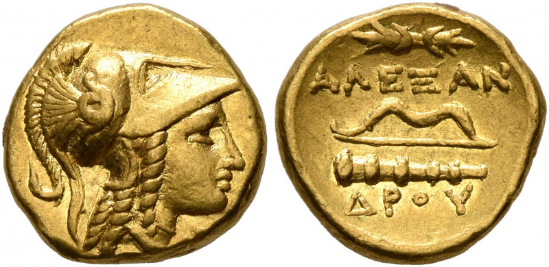 KINGS OF MACEDON. Alexander III ‘the Great’, 336-323 BC. 1/4 Stater (Gold, 11 mm...