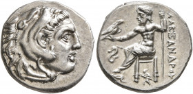 KINGS OF MACEDON. Alexander III ‘the Great’, 336-323 BC. Drachm (Silver, 18 mm, 4.37 g, 11 h), Lampsakos, struck under Leonnatos, Arrhidaios, or Antig...