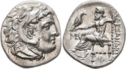 KINGS OF MACEDON. Alexander III ‘the Great’, 336-323 BC. Drachm (Silver, 19 mm, 4.23 g, 12 h), Abydos, struck under Antigonos I Monophthalmos, circa 3...