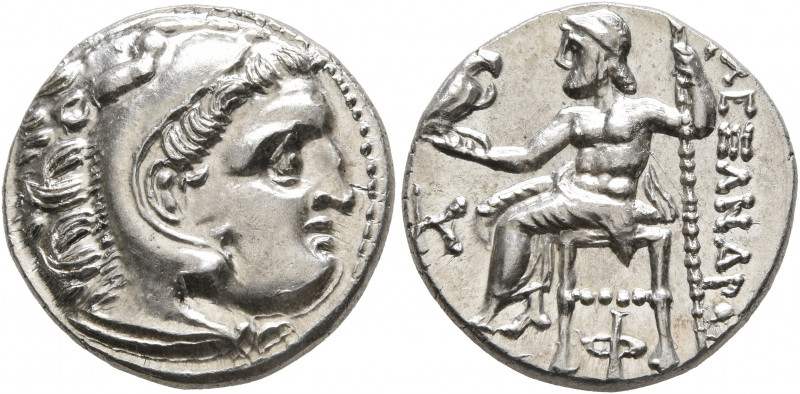 KINGS OF MACEDON. Alexander III ‘the Great’, 336-323 BC. Drachm (Silver, 18 mm, ...