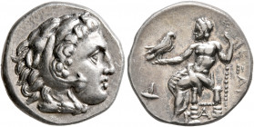 KINGS OF MACEDON. Alexander III ‘the Great’, 336-323 BC. Drachm (Silver, 16 mm, 4.28 g, 1 h), Sardes, struck under Menander or Kleitos, circa 322-319/...