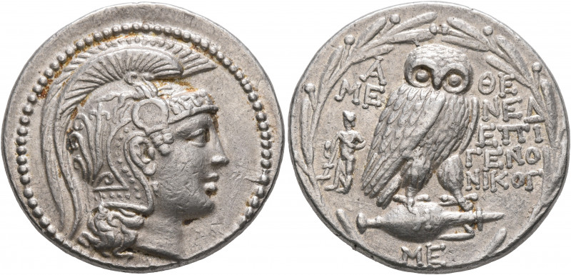 ATTICA. Athens. Circa 165-42 BC. Tetradrachm (Silver, 30 mm, 16.93 g, 12 h), Men...