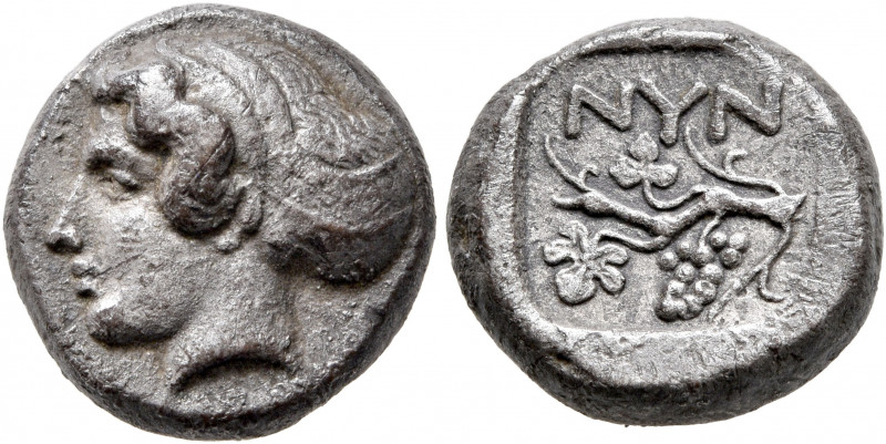 CIMMERIAN BOSPOROS. Nymphaion. Circa 400 BC. Drachm (Silver, 15 mm, 4.95 g, 8 h)...