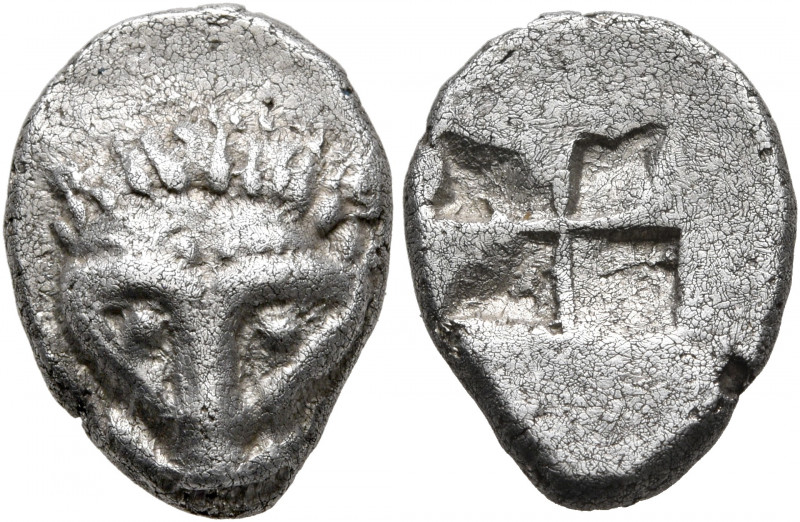 CIMMERIAN BOSPOROS. Pantikapaion. Circa 480-470 BC. Triobol (Silver, 16 mm, 2.99...
