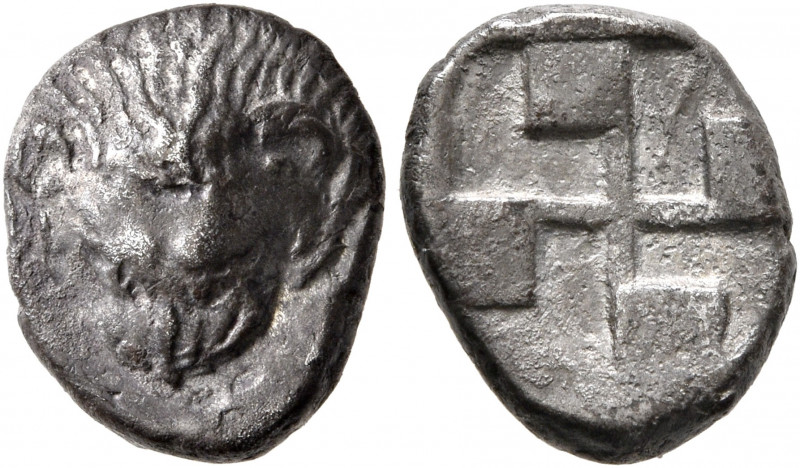 CIMMERIAN BOSPOROS. Pantikapaion. Circa 470-460 BC. Diobol (Silver, 12 mm, 1.89 ...