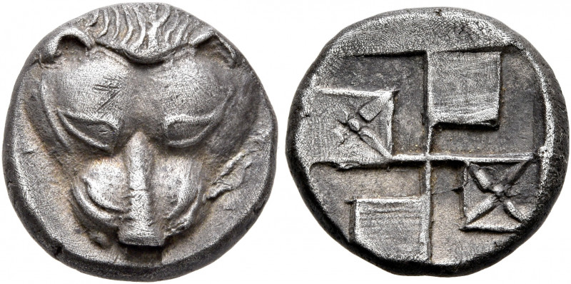 CIMMERIAN BOSPOROS. Pantikapaion. Circa 450-438/7 BC. Tetrobol (Silver, 14 mm, 3...