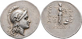 TROAS. Ilion. Circa 188-133 BC. Tetradrachm (Silver, 36 mm, 17.07 g, 1 h), Kleon, son of Zoilos, 'magistrate'. Head of Athena Ilias to right, wearing ...