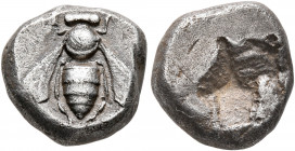 IONIA. Ephesos. Circa 510-500 BC. Drachm (Silver, 13 mm, 3.41 g). Bee. Rev. Irregular incuse punch. Karwiese, Series V, 36. SNG Kayhan 114. Winterthur...