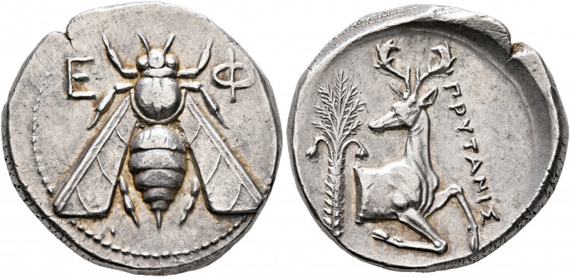 IONIA. Ephesos. Circa 350-340 BC. Tetradrachm (Silver, 25 mm, 15.31 g, 11 h), Pr...