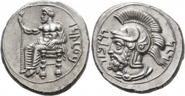 CILICIA. Tarsos. Pharnabazos, Persian military commander, 380-374/3 BC. Stater (Silver, 24 mm, 10.62 g, 8 h). &#67649;&#67663;&#67659;&#67669;&#67667;...