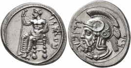 CILICIA. Tarsos. Pharnabazos, Persian military commander, 380-374/3 BC. Stater (Silver, 23 mm, 10.81 g, 3 h). &#67649;&#67663;&#67659;&#67669;&#67667;...