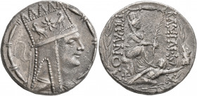 KINGS OF ARMENIA. Tigranes II ‘the Great’, 95-56 BC. Tetradrachm (Silver, 26 mm, 15.57 g, 2 h), Tigranokerta, circa 80-68. Draped bust of Tigranes II ...