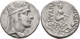 KINGS OF ARMENIA. Tigranes II ‘the Great’, 95-56 BC. Tetradrachm (Silver, 25 mm, 15.80 g, 12 h), Tigranokerta, circa 80-68. Draped bust of Tigranes II...