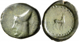 KINGS OF ARMENIA MINOR. Mithradates, circa 180s-170s BC. Dichalkon (Bronze, 20 mm, 5.11 g, 9 h). [&#67660;&#67669;&#67667;&#67658;&#67669;] ('mtrdt' i...