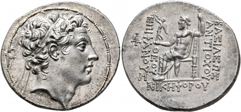 SELEUKID KINGS OF SYRIA. Antiochos IV Epiphanes, 175-164 BC. Tetradrachm (Silver...