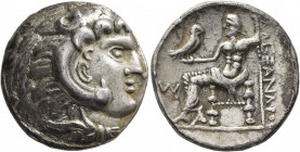 ARABIA, Eastern. Ikaros/Failaka (?). Series with horizontal Shin, circa 222-205/4 BCE. Tetradrachm (Silver, 26 mm, 15.90 g, 12 h), imitating Alexander...