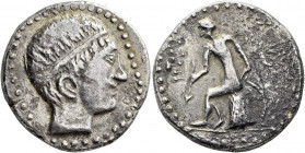 ARABIA, Eastern. Gerrha/Thaj (?). Imitations of the coinage in the name of Antiochos III, circa mid to late 2nd century BCE. Tetradrachm (Silver, 26 m...