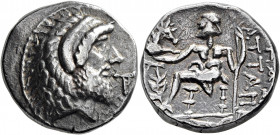 ARABIA, Eastern. Tylos/Bahrain (?). Characenian-inspired series, circa 1st century CE. Tetradrachm (Silver, 24 mm, 15.65 g, 11 h). Bearded head of Her...