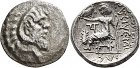 ARABIA, Eastern. Tylos/Bahrain (?). Characenian-inspired series, circa 1st century CE. Tetradrachm (Silver, 26 mm, 15.85 g, 7 h). Bearded head of Hera...