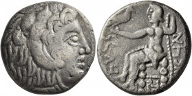ARABIA, Eastern. Oman Peninsula. Mleiha (?). Abi’el, daughter of Baglan, circa 200 BCE. Tetradrachm (Silver, 27 mm, 15.17 g, 9 h), imitating Alexander...