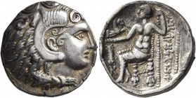 ARABIA, Eastern. Oman Peninsula. Mleiha (?). Abi’el, daughter of Labash, circa early to mid 2nd century BCE. Tetradrachm (Silver, 27 mm, 16.58 g, 6 h)...