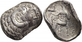 ARABIA, Eastern. Oman Peninsula. Mleiha (?). Abi’el, daughter of Nashil, circa mid 2nd century BCE. Tetradrachm (Silver, 28 mm, 16.36 g, 5 h), imitati...