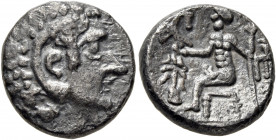 ARABIA, Eastern. Oman Peninsula. Mleiha (?). Coins without patronym, mid 2nd to 1st century BCE. Drachm (Silver, 16 mm, 4.00 g, 9 h), imitating Alexan...
