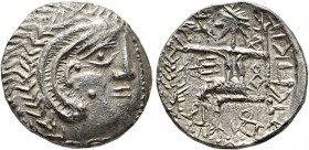 ARABIA, Eastern. Oman Peninsula. Mleiha or ad-Dur (?). Later coinage in the name of Abi'el, 1st century BCE to 1st century CE. Tetradrachm (Silver, 25...