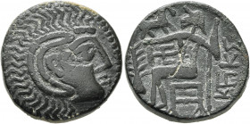 ARABIA, Eastern. Oman Peninsula. Mleiha or ad-Dur (?). Later coinage in the name of Abi'el, 1st century BCE to 1st century CE. Tetradrachm (Bronze, 24...